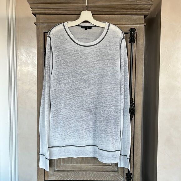 IRO long sleeve shirt ombré grey and white small - Picture 1 of 15